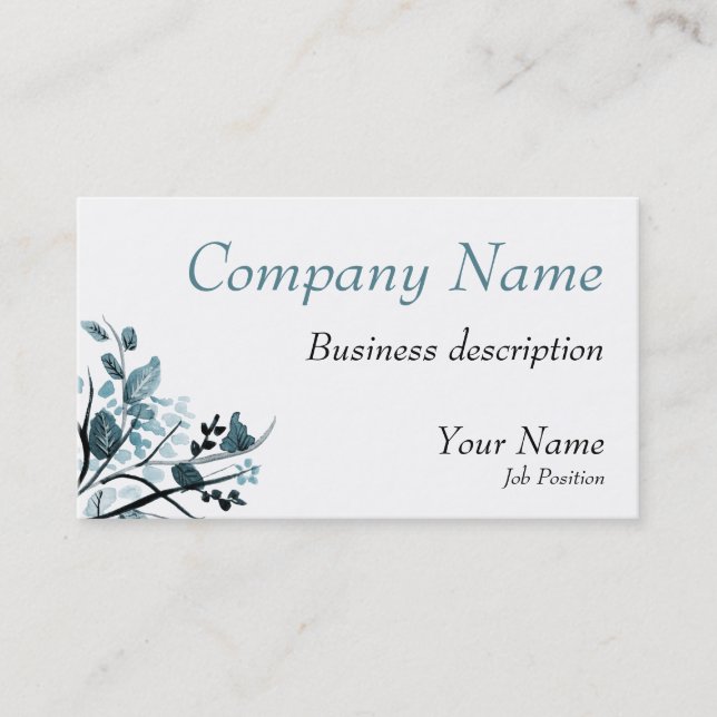 Oriental blossom Business card (Front)