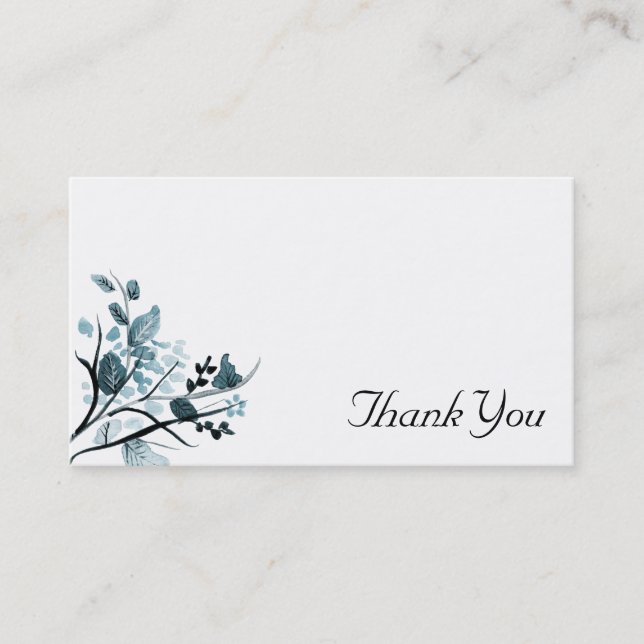 Oriental blossom Thank You Business Card (Front)