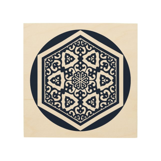 Oriental Blue Ottoman Turkish Tracery Vector Art (Front)