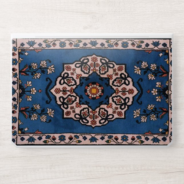 Oriental Blue Persian Turkish  Pattern HP Laptop Skin (Front)