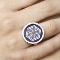 Oriental Blue Turkish Rosette Geometric Tracery