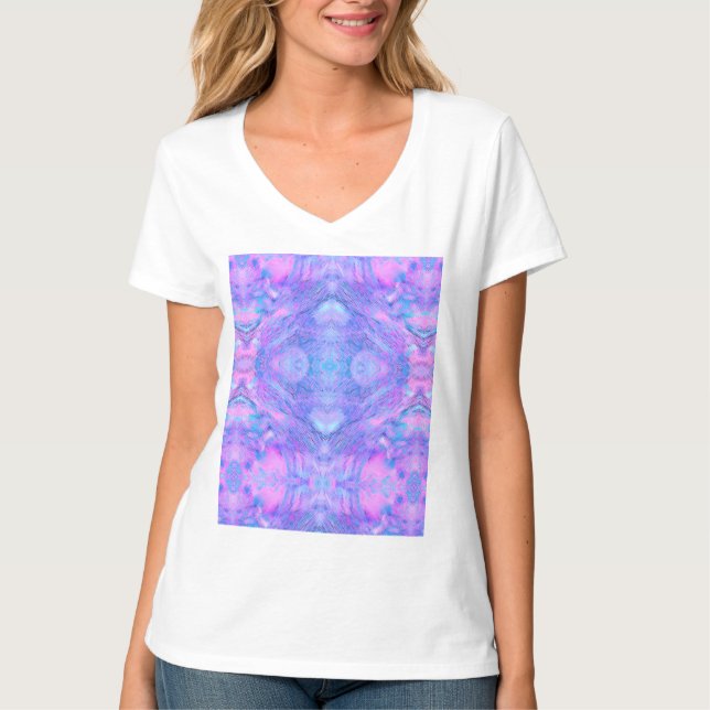 Oriental Boho Graphic – Cosmic Abstract Fantasy T-Shirt (Front)