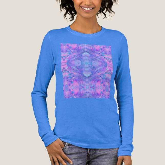 Oriental Boho Graphic – Cosmic Abstract Fantasy Tri-Blend Shirt (Front)