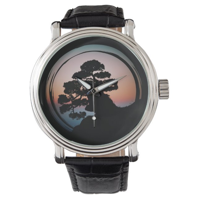 Oriental Bonsai Tree Watch (Front)