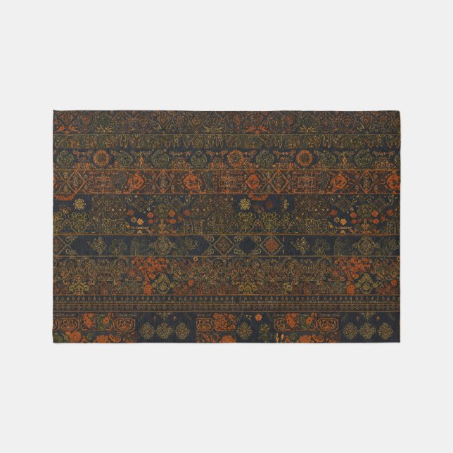 Oriental brown red inspired by tenun rug (Front)