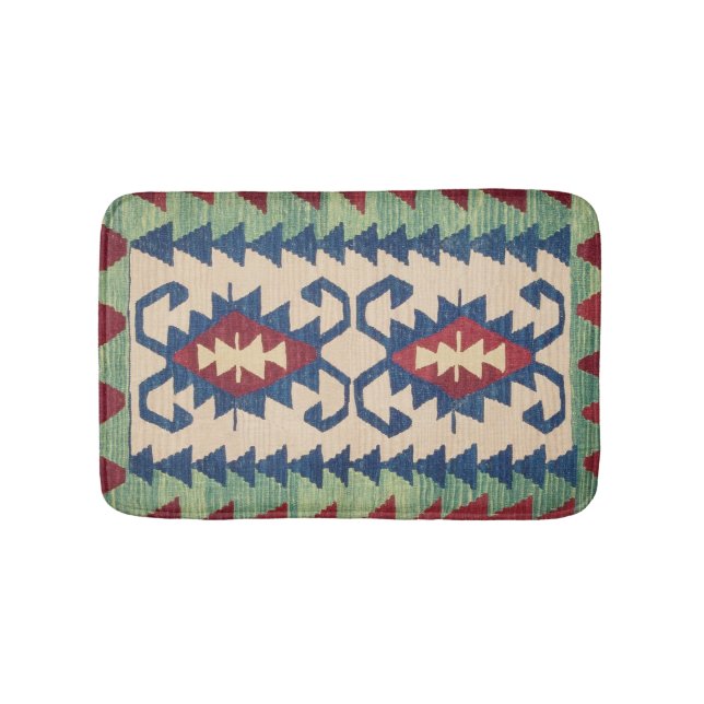Oriental Carpet Killim  Bath Mat (Front)