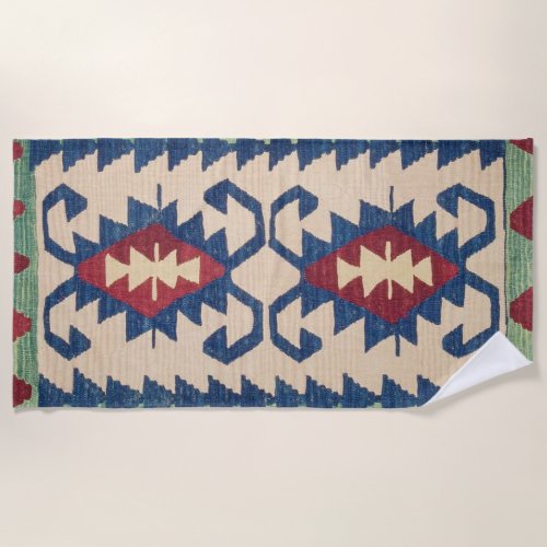 Oriental Carpet Killim  Beach Towel