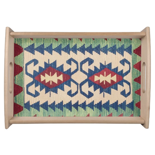 Oriental Carpet Killim Serving Tray (Front)