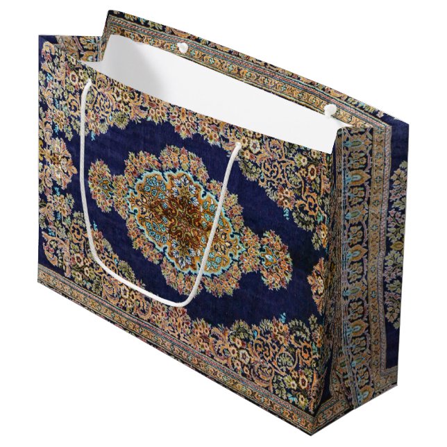 Oriental Carpet Rug Killim Large Gift Bag (Front Angled)