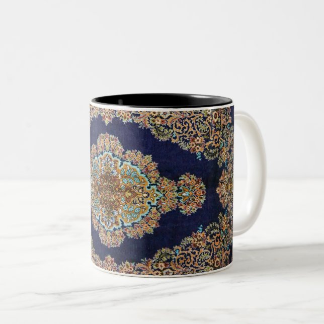 Oriental Carpet Rug Killim Two-Tone Coffee Mug (Front Right)