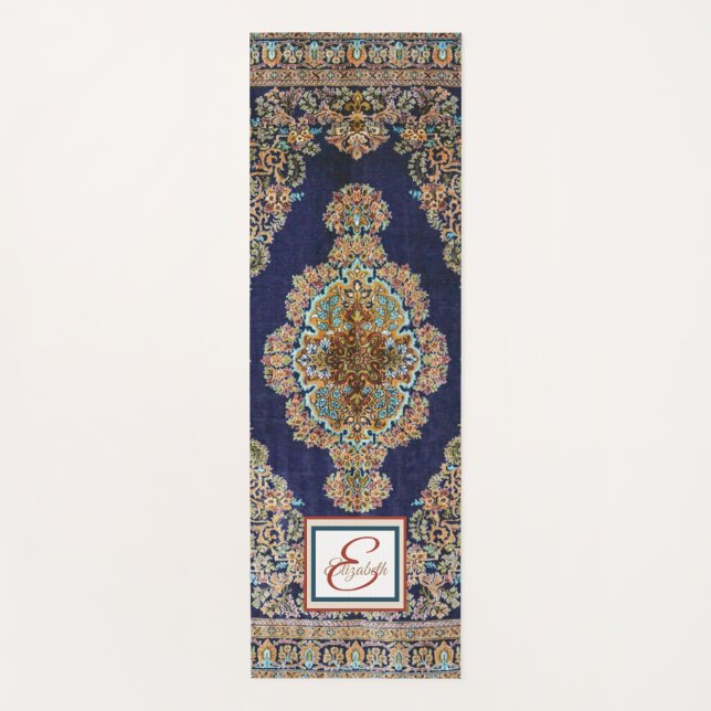 Oriental Carpet Rug Killim Yoga Mat (Front)