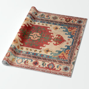 Oriental Carpet Rug Wrapping Paper