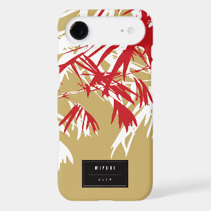 Oriental Chic Asian Chinese Gold Bamboo Leaves Zen iPhone 17 Air Case
