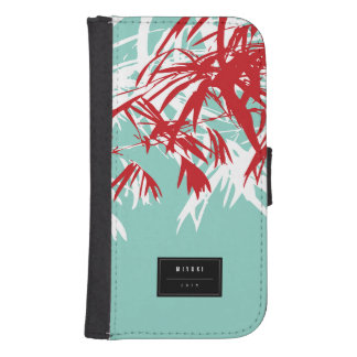 Oriental Chic Modern Zen Red Bamboo Leaves Case
