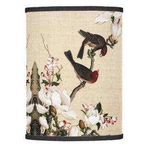 Oriental Chinese Birds And Flowers Lamp Shade