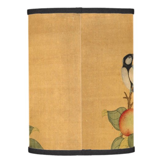 Oriental Chinese Birds And Fruit Lamp Shade (Back)