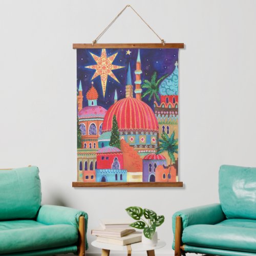 Oriental City Christmas Hanging Tapestry
