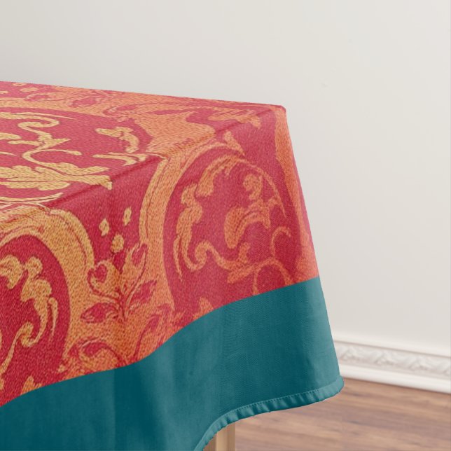 ORIENTAL Colorful Green Red - Tablecloth (In Situ)
