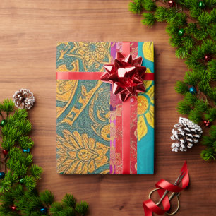 ORIENTAL Colorful Green Red - Wrapping Paper