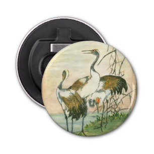 Oriental Cranes by the Water Bottle Opener