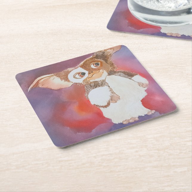 Oriental Creature Painting by Alfred Fox Square Paper Coaster (Angled)