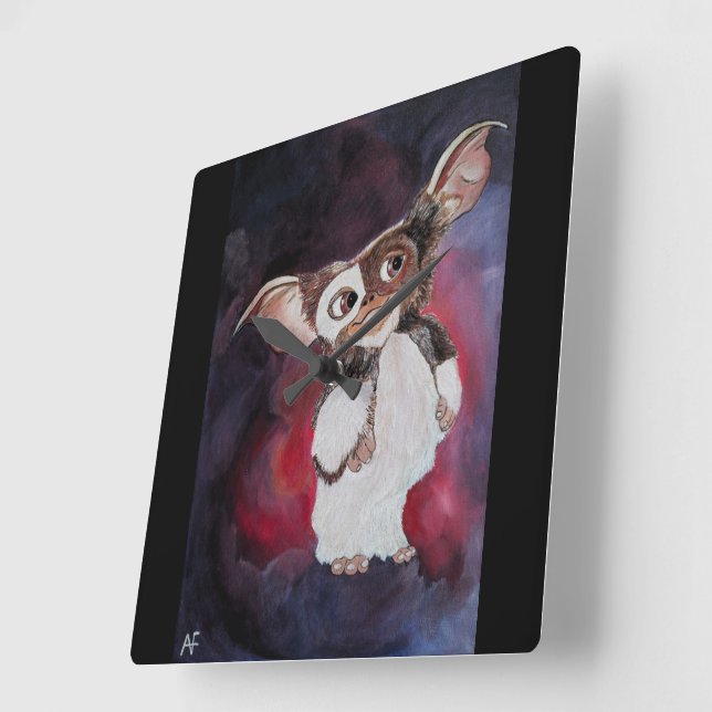 Oriental Creature Painting by Alfred Fox Square Wall Clock (Angle)