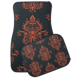 Oriental damask: Mediterranean vintage pattern. Car Floor Mat