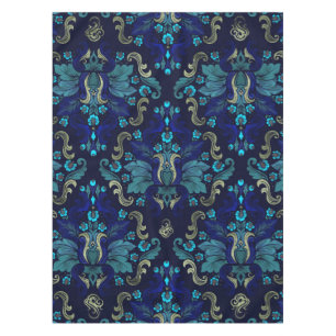 Oriental Damask Pattern Tablecloth