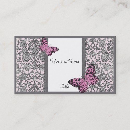 Oriental Damask(Pink)Business Card