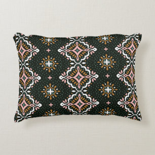 Oriental Damask: Vintage Talavera Mosaic. Accent Pillow