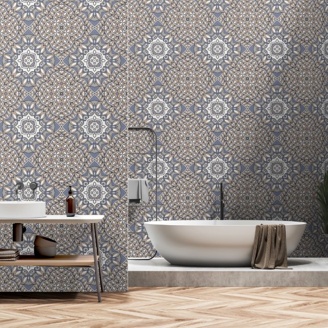 Oriental decor 3 wallpaper  (Bathroom)