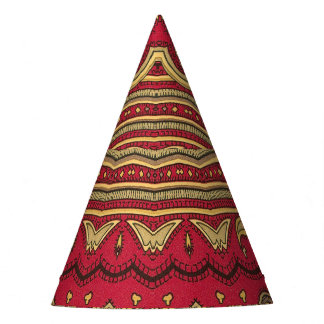 Oriental Decor: Abstract Closeup Party Hat
