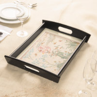 FANTASY Acrylic Serving Tray with Handle Plastic Food Serving