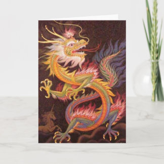 Oriental Dragon Card