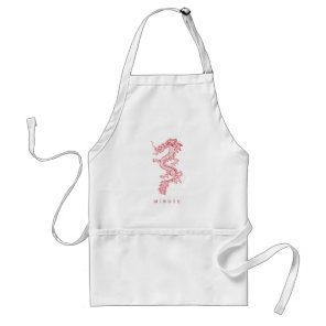 Oriental Dragon | Custom Name Adult Apron