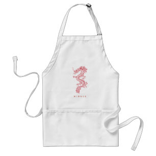 Oriental Dragon   Custom Name Adult Apron