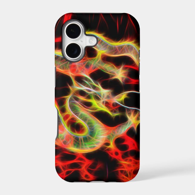 Oriental Dragon Fire on Lucky Energy Case-Mate iPhone Case (Back)