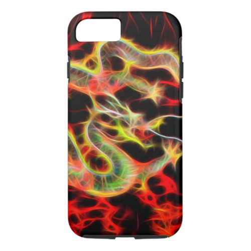 Oriental Dragon Fire on Lucky Energy iPhone 87 Case