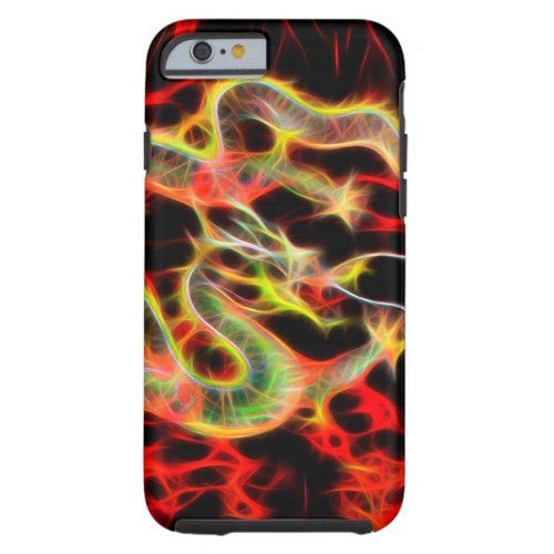 Oriental Dragon Fire on Lucky Energy Tough iPhone 6 Case