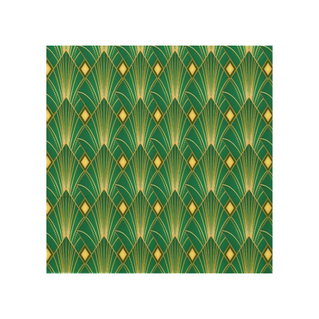 Oriental Elegance: Art Deco Wallpaper (Front)