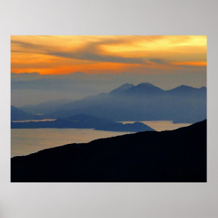 Oriental Evening Mist Framed Print