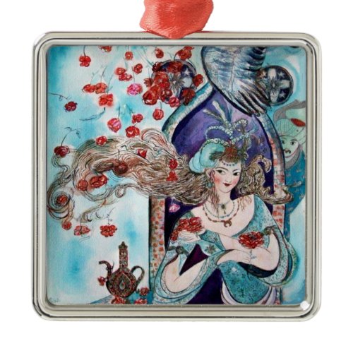 ORIENTAL FAIRY TALE Blue Sapphire Metal Ornament