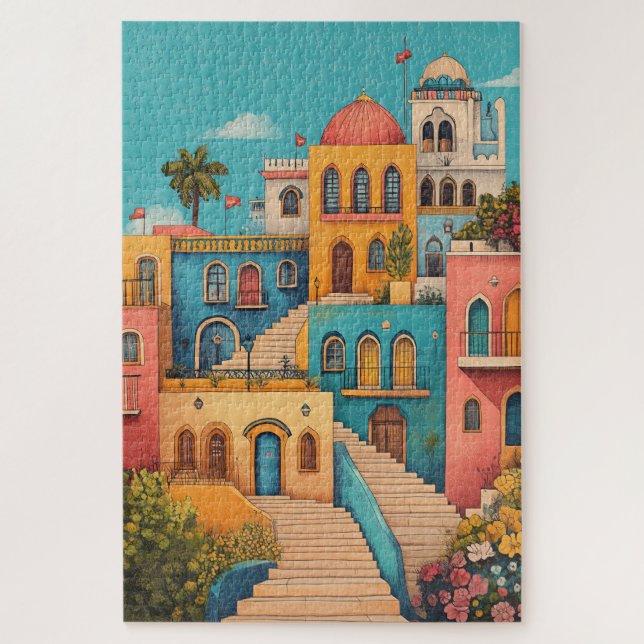 Oriental Fairy Tale Houses Jigsaw Puzzle (Vertical)
