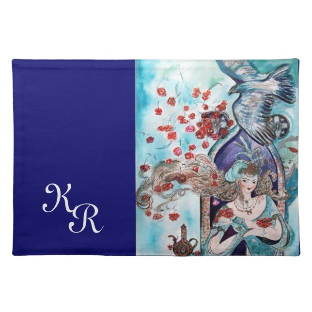 ORIENTAL FAIRY TALE MONOGRAM PLACEMAT (Front)