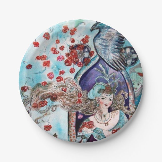 ORIENTAL FAIRY TALE PAPER PLATES (Front)