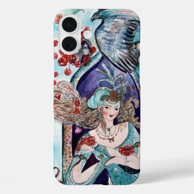 ORIENTAL FAIRY TALE,Princess ,Hawk and Red Roses Case-Mate iPhone Case (Back)