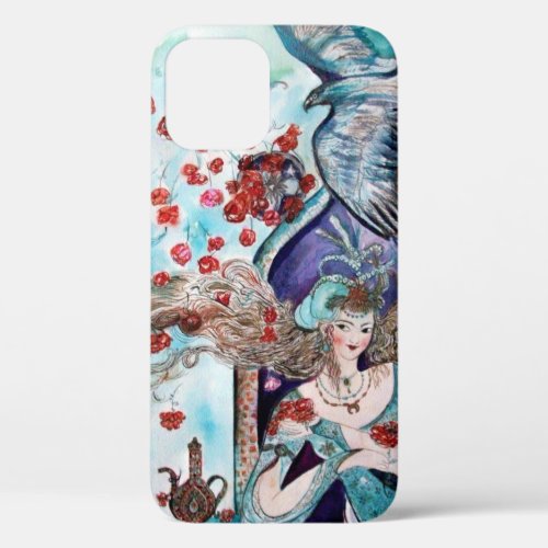 ORIENTAL FAIRY TALE  PRINCESSRED ROSES AND HAWK iPhone 12 CASE