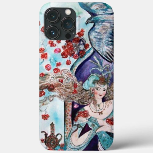 ORIENTAL FAIRY TALE  PRINCESSRED ROSES AND HAWK iPhone 13 PRO MAX CASE