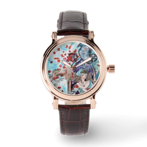 ORIENTAL FAIRY TALE  PRINCESSRED ROSES AND HAWK WATCH