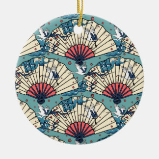 Oriental FanTasy Ceramic Ornament